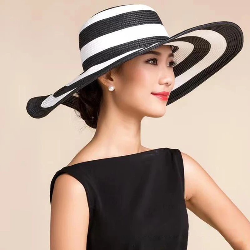Summer Women'S Striped Wide Brim Straw Sun Hat - Breathable Foldable Versatile For Outdoor Activities Dresses For Women
Summer Women'S Striped Wide Brim Straw Sun Hat - Breathable Foldable Versatile For Outdoor Activities Dresses For Women