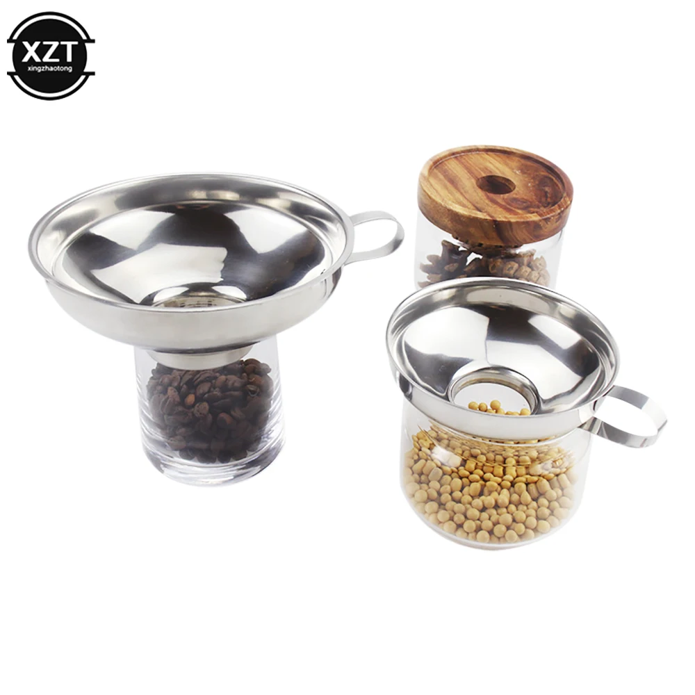 Stainless Steel Wide Mouth Funnel Thickened Salad Dressing Large and Small Diameter Funnel Kitchen Tool Oil Leakage
Stainless Steel Wide Mouth Funnel Thickened Salad Dressing Large and Small Diameter Funnel Kitchen Tool Oil Leakage