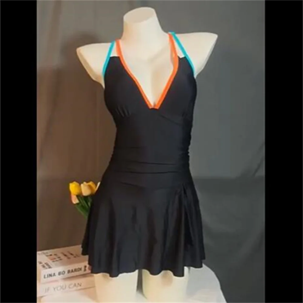 Sexy Black Swimsuit Dress Cross Bandage Backless Bikini V Neck Hollow Out Dresses Women One-piece Vacation Swimwear Beach Outfit
Sexy Black Swimsuit Dress Cross Bandage Backless Bikini V Neck Hollow Out Dresses Women One-piece Vacation Swimwear Beach Outfit