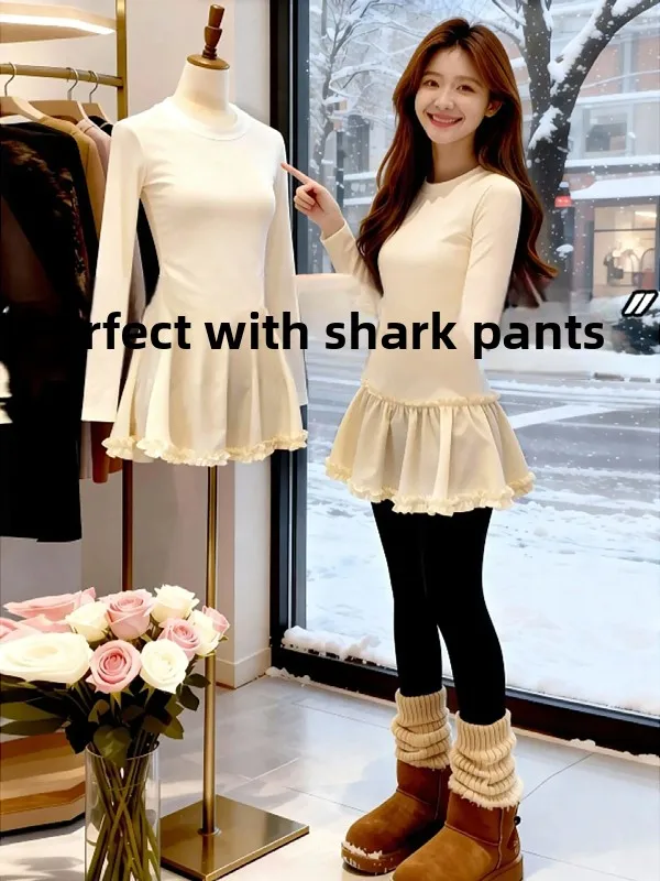 plus Size Women's round Neck Long Sleeve Mid-Length Ballet Style Splice Design Inner Wear Top for Autumn Winter Fashion Commute
plus Size Women's round Neck Long Sleeve Mid-Length Ballet Style Splice Design Inner Wear Top for Autumn Winter Fashion Commute