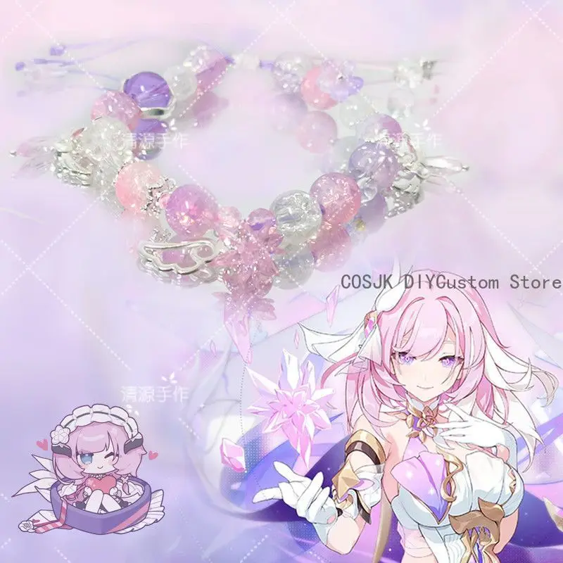 Elysia Honkai:Star Rail Anime Handmade Cosplay Bracelet Beads Pendant Bracelets Phone Strap Props Accessories Birthday Gifts
Elysia Honkai:Star Rail Anime Handmade Cosplay Bracelet Beads Pendant Bracelets Phone Strap Props Accessories Birthday Gifts