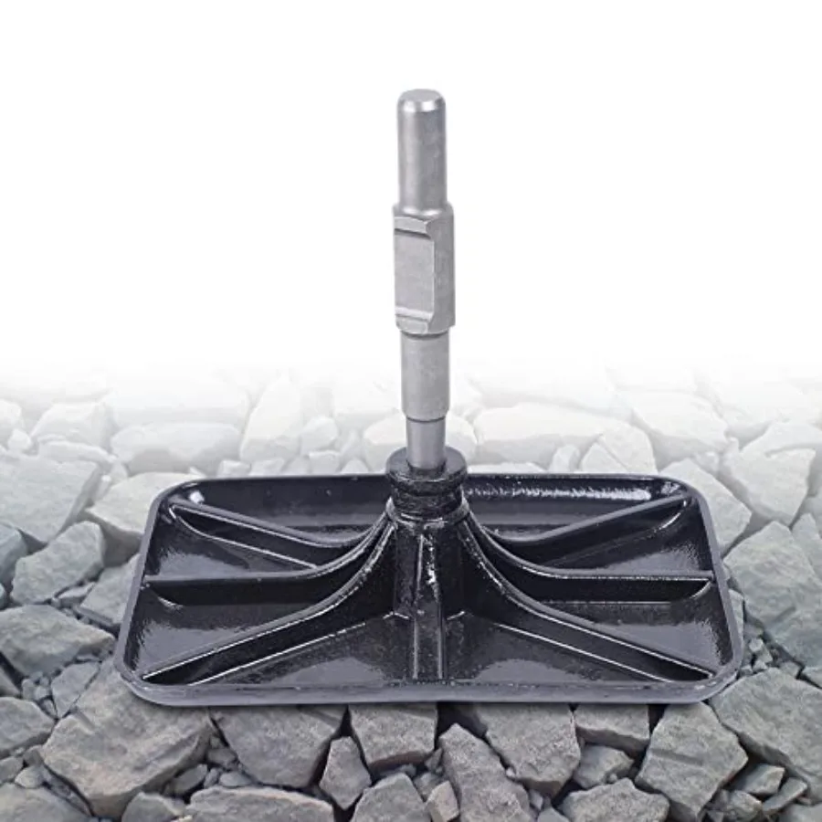 Heavy-Duty Tamping Rammer for 65/95/125 Electric and Petrol Pickaxes, Manganese Steel Compactor Base Plate with Shank for Soil
Heavy-Duty Tamping Rammer for 65/95/125 Electric and Petrol Pickaxes, Manganese Steel Compactor Base Plate with Shank for Soil