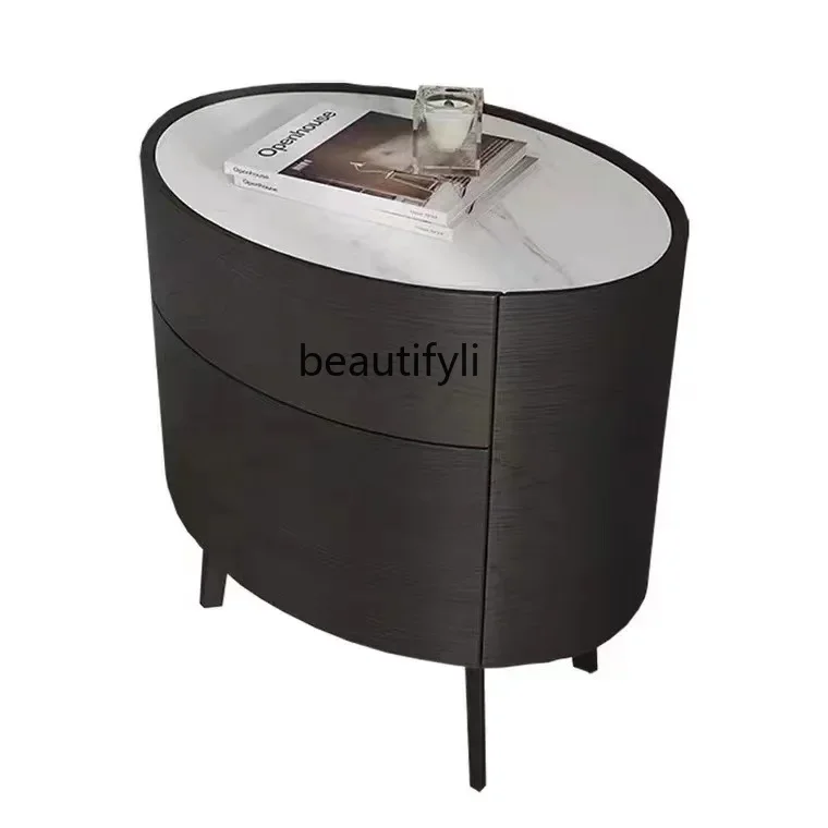 A50 Italian minimalist smoked solid wood bedroom bedside cabinet small apartment light luxury oval, high-end storage cabinet
A50 Italian minimalist smoked solid wood bedroom bedside cabinet small apartment light luxury oval, high-end storage cabinet