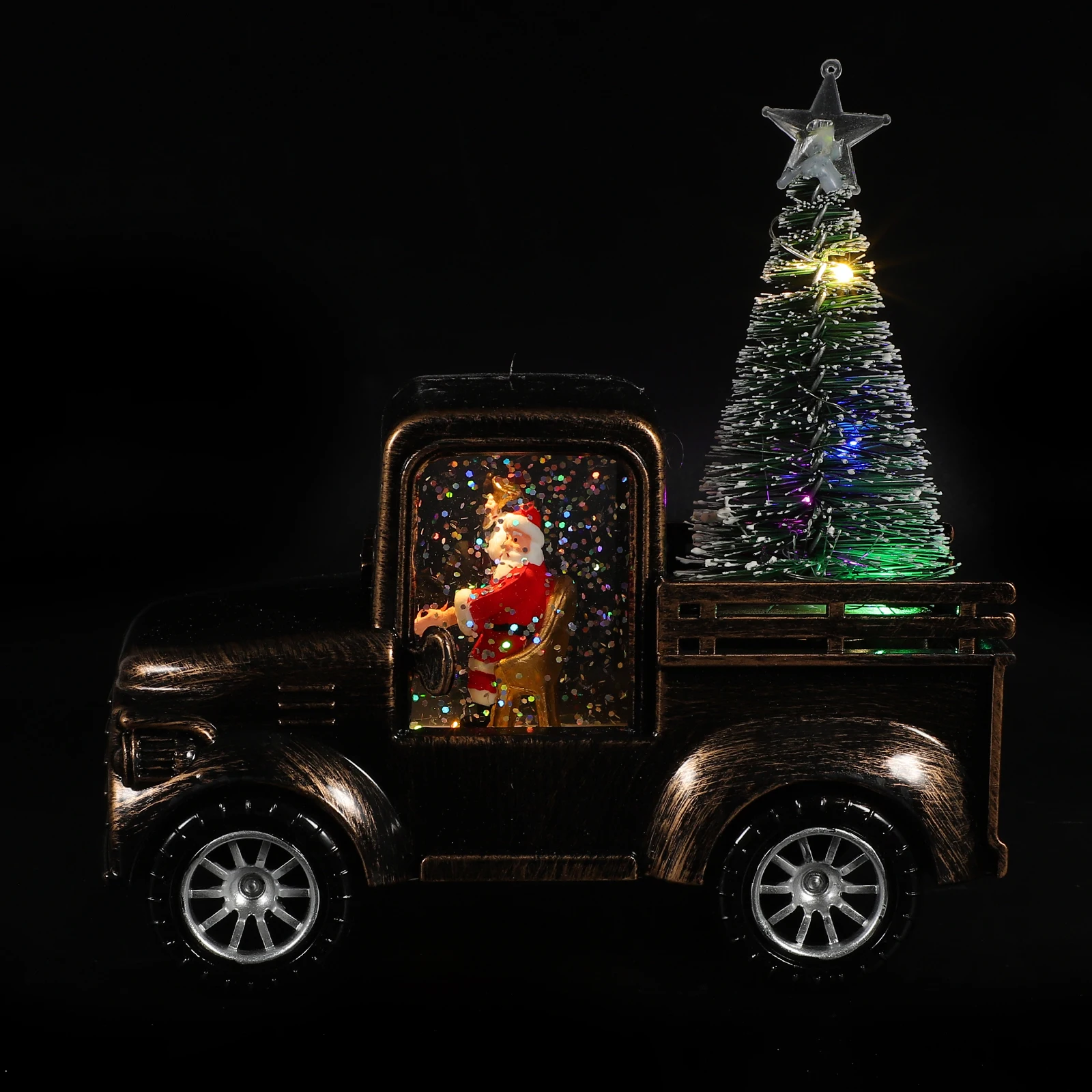 Christmas nament Santa Claus Driving Tractor Figurine Mini Christmas Tree Lighted Resin Statue Gifts Operated Tabletop
Christmas nament Santa Claus Driving Tractor Figurine Mini Christmas Tree Lighted Resin Statue Gifts Operated Tabletop