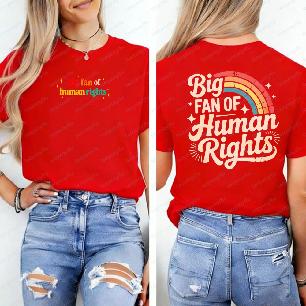 Big Fan of Human Rights Shirt Retro Rainbow Tshirt Radicalized By Basic Decency Tee Everyone Gift for Liberal Anti Populism Gift
Big Fan of Human Rights Shirt Retro Rainbow Tshirt Radicalized By Basic Decency Tee Everyone Gift for Liberal Anti Populism Gift