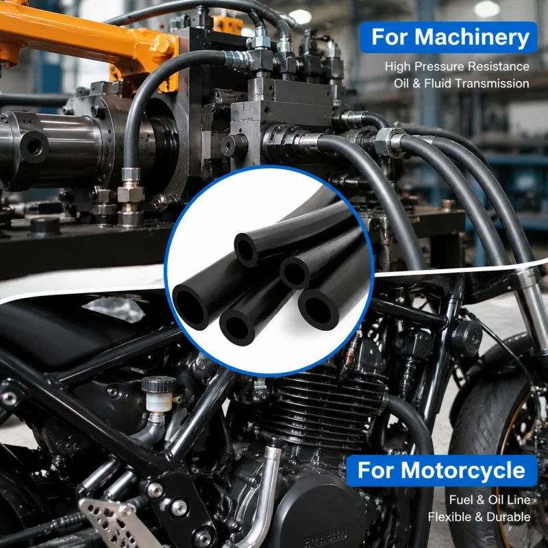 NBR Fuel Line - Nitrile Rubber Hose 2-8mm ID High Pressure Flexible Chemical Resistant Custom Length Fuel Resistant Tubing
NBR Fuel Line - Nitrile Rubber Hose 2-8mm ID High Pressure Flexible Chemical Resistant Custom Length Fuel Resistant Tubing