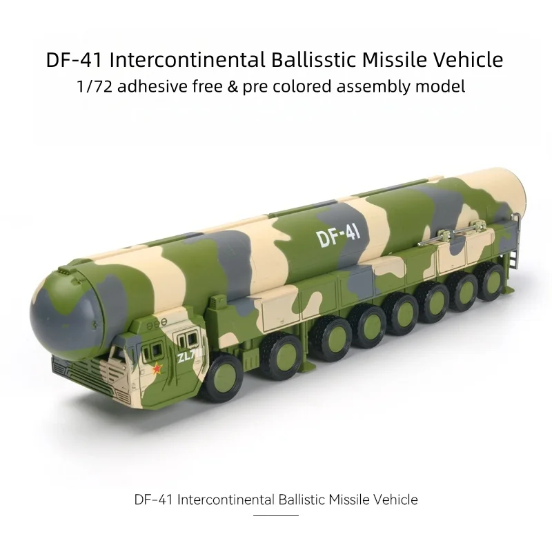 1:72 Creative Military Series Building Blocks China DF-41 Intercontinental Missile Launch Vehicle Model Toys For Boys Xmas Gifts
1:72 Creative Military Series Building Blocks China DF-41 Intercontinental Missile Launch Vehicle Model Toys For Boys Xmas Gifts