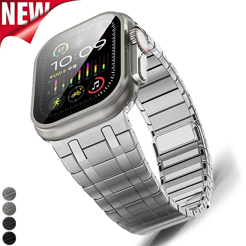 Magnetic Strap for Apple Watch Ultra 2 1 49mm 45mm 44mm 42mm Metal Bracelet for IWatch Series 9 8 7 6 5 4 Stainless Steel Band
Magnetic Strap for Apple Watch Ultra 2 1 49mm 45mm 44mm 42mm Metal Bracelet for IWatch Series 9 8 7 6 5 4 Stainless Steel Band