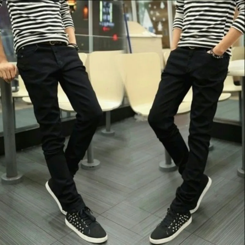 Slim Fit Black Denim Jeans Men's Spring Autumn Trend Korean Version Elastic Casual Nine Point Pants Youth Wear Cotton 100%
Slim Fit Black Denim Jeans Men's Spring Autumn Trend Korean Version Elastic Casual Nine Point Pants Youth Wear Cotton 100%