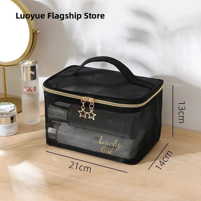 Large Capaci Travel Transparent Me Cosmetic Bag Handheld Storage Organizer for Outdoor Activities Children's Dustproof Cover
Large Capaci Travel Transparent Me Cosmetic Bag Handheld Storage Organizer for Outdoor Activities Children's Dustproof Cover