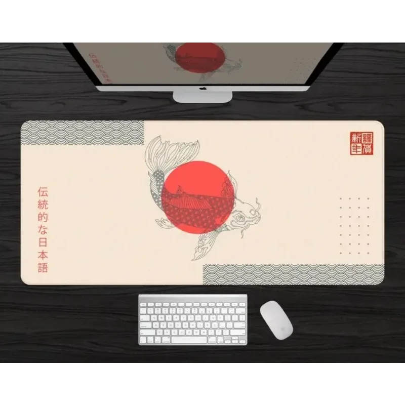 Beige simple fashion fish food mouse pad Bohemian style endless players computer games non-slip office extension large table mat
Beige simple fashion fish food mouse pad Bohemian style endless players computer games non-slip office extension large table mat