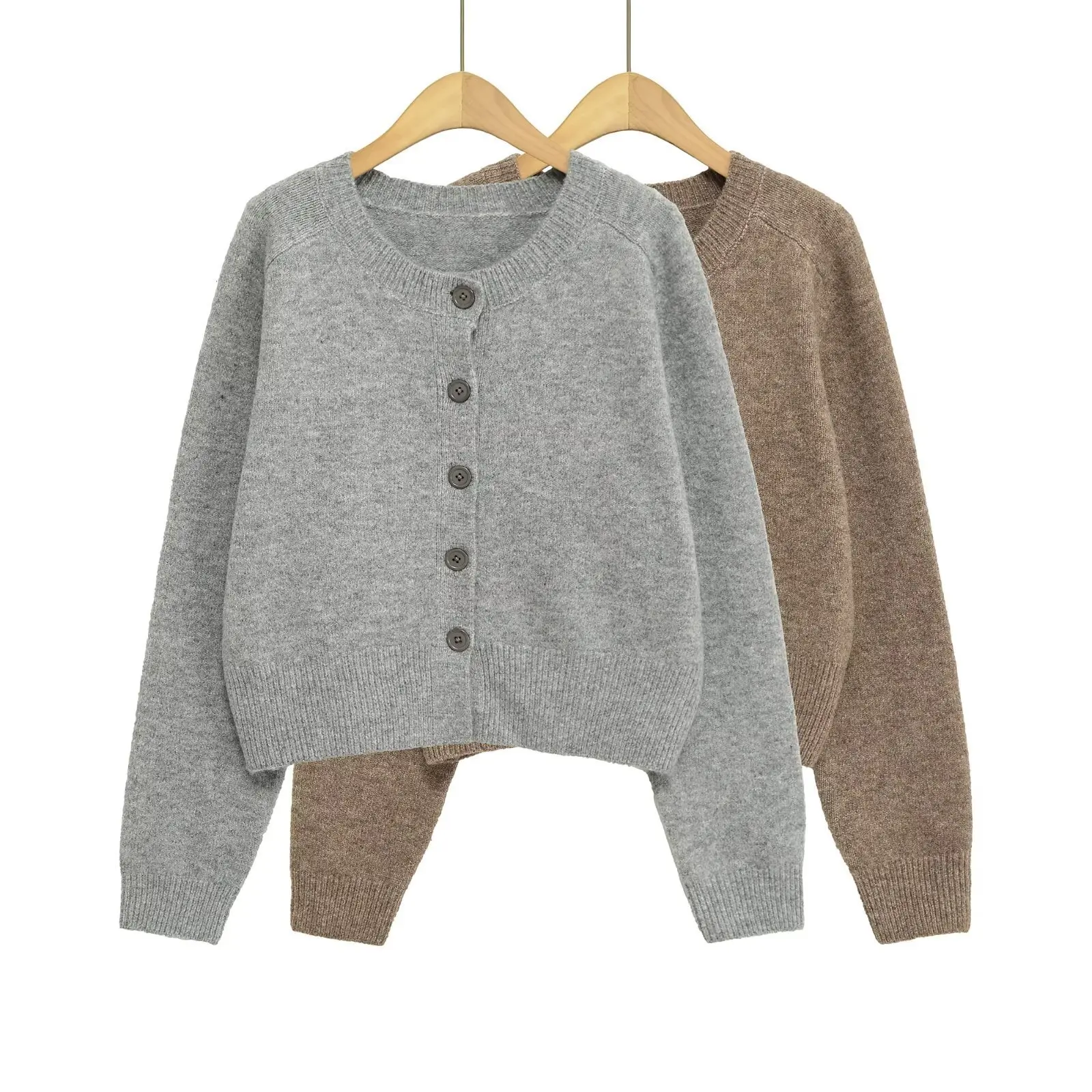 Minimalist Autumn Women's Knit Sweater Round Neck Single Breasted Long Sleeve Lady's Cardigan Slouchy-Style Knitwear For Female
Minimalist Autumn Women's Knit Sweater Round Neck Single Breasted Long Sleeve Lady's Cardigan Slouchy-Style Knitwear For Female