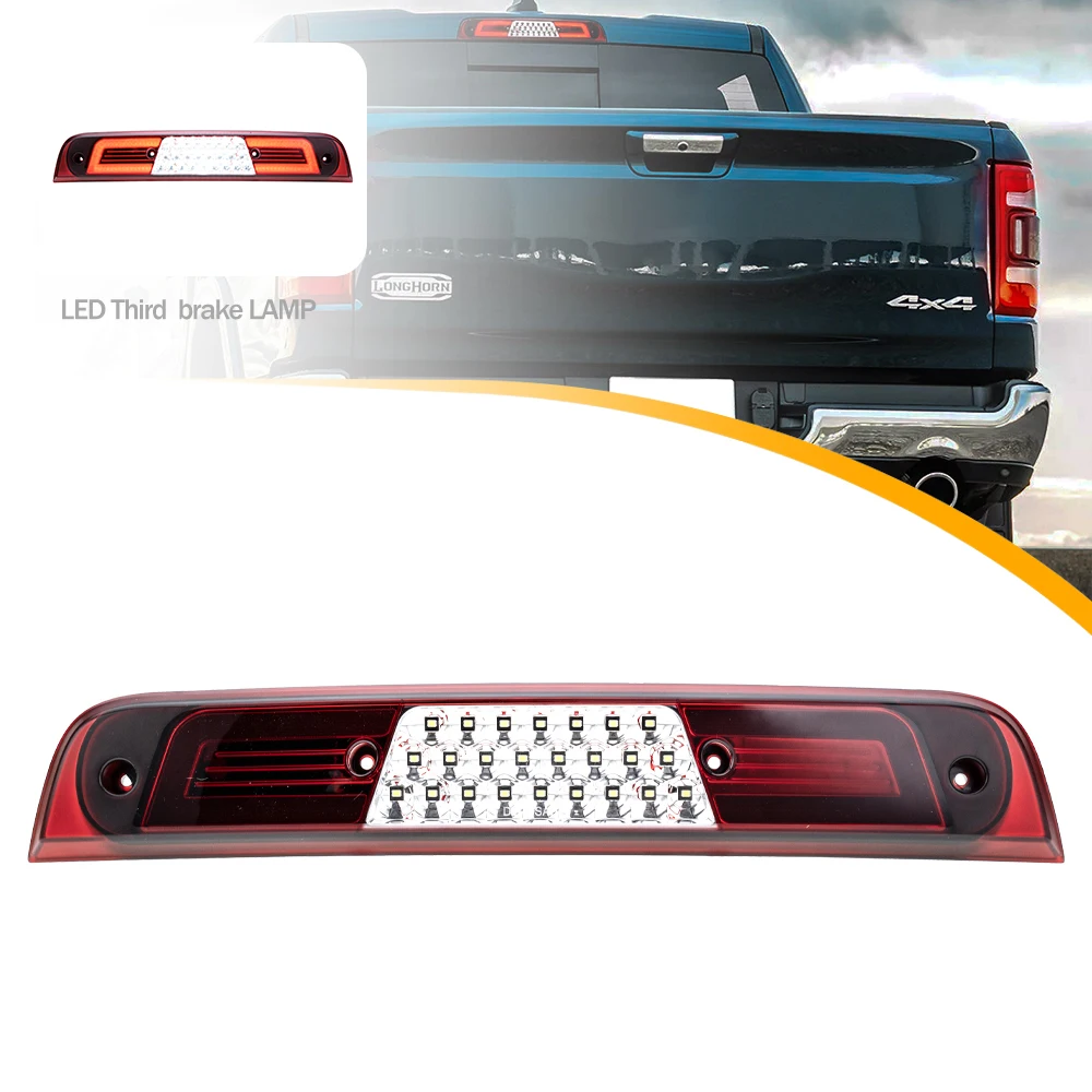 1X LED 3rd Stop High Mount Third Brake Light Tail Warning Lamp Double C Type For RAM 1500 2019 2020 2021 2022 2023 cargo light
1X LED 3rd Stop High Mount Third Brake Light Tail Warning Lamp Double C Type For RAM 1500 2019 2020 2021 2022 2023 cargo light