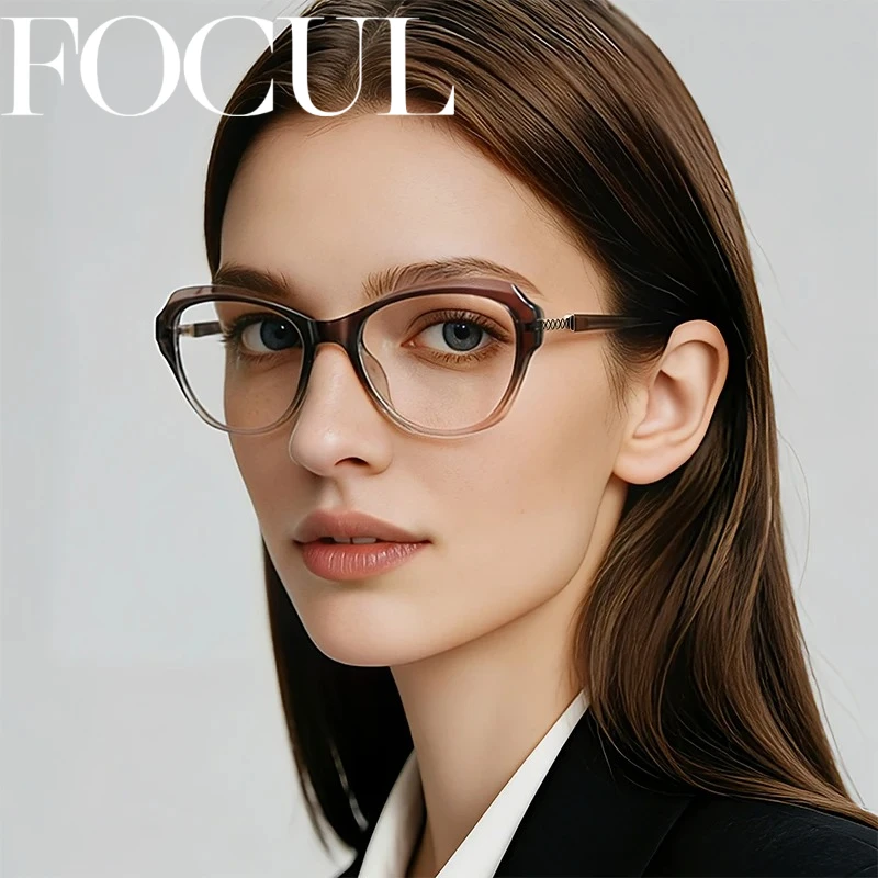 FOCUL Stylish Appearance Progressive Photochromic Myopia Eyeglasses TR90 Women Glasses Customized Prescription Optical Eyewear
FOCUL Stylish Appearance Progressive Photochromic Myopia Eyeglasses TR90 Women Glasses Customized Prescription Optical Eyewear