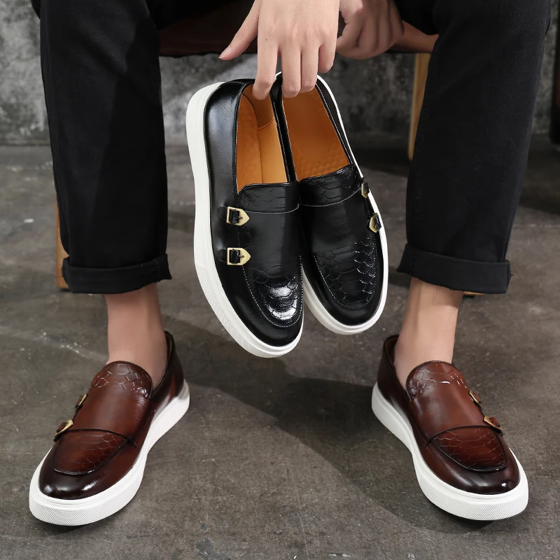 Men Decoration Leather Loafers Shoes Outdoor Comfortable Slip On Male Round Toe Casual Single Shoes Men Moccasins
Men Decoration Leather Loafers Shoes Outdoor Comfortable Slip On Male Round Toe Casual Single Shoes Men Moccasins