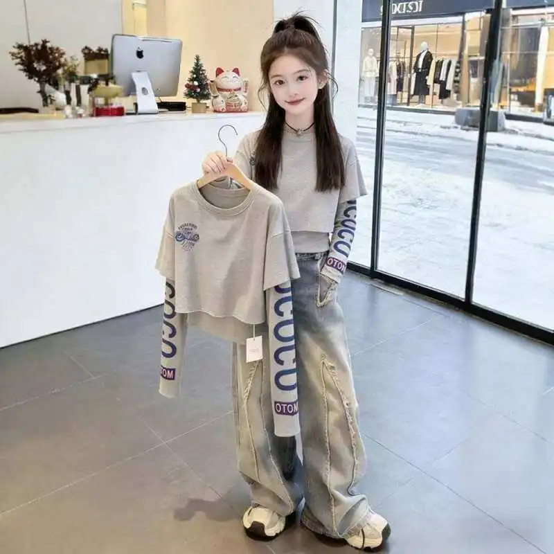 2026 fashion spring Summer New Girls patchwork fashion Teenager t-shirt cotton thin Clothes Toddler sweatshirt 4 8 to 10 12 year
2026 fashion spring Summer New Girls patchwork fashion Teenager t-shirt cotton thin Clothes Toddler sweatshirt 4 8 to 10 12 year