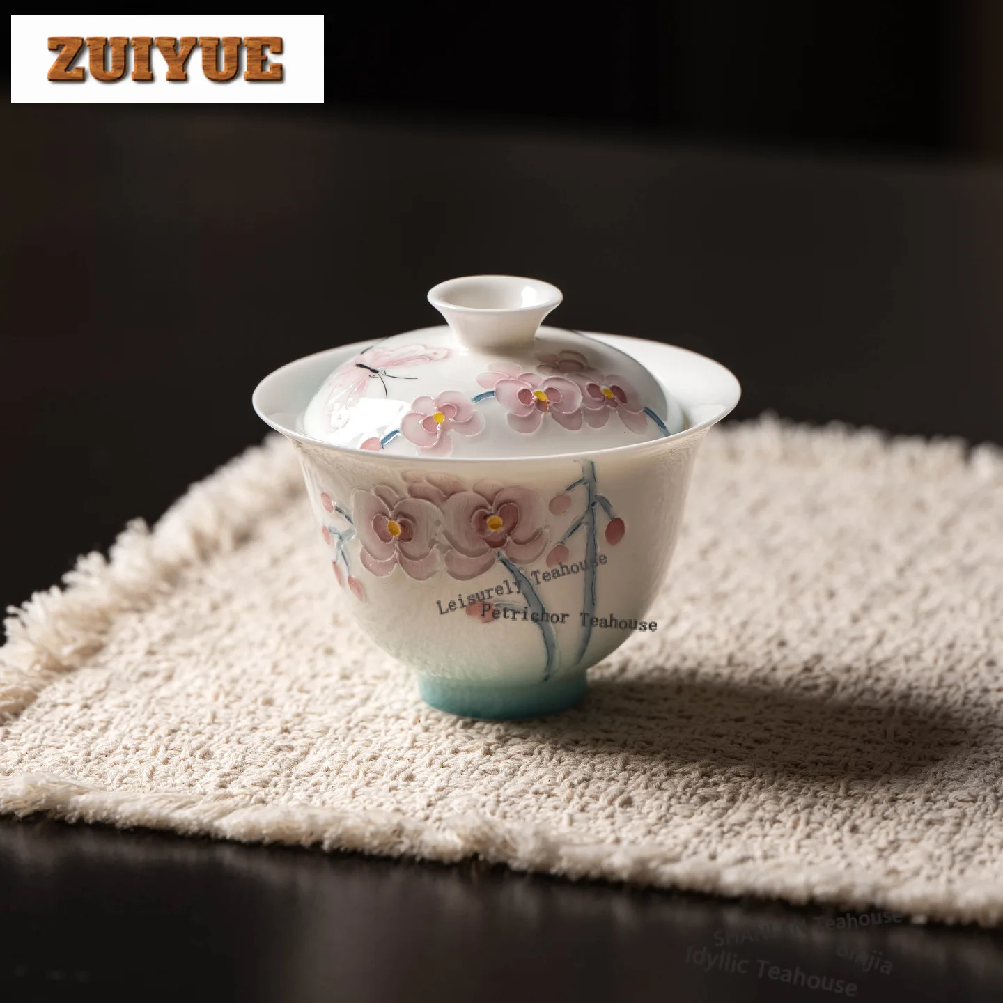 135ml Hand-painted Butterfly Orchid Gaiwan Elegant Tea Tureen Tea Bowl With Lid Kit Tea Maker Cover Bowl For Tea Supplies Gift
135ml Hand-painted Butterfly Orchid Gaiwan Elegant Tea Tureen Tea Bowl With Lid Kit Tea Maker Cover Bowl For Tea Supplies Gift