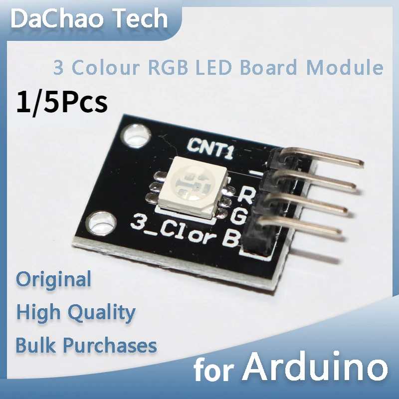 1/5Pcs KY-009 3 Colour RGB SMD LED Board Module 5050 Full Color LED DC 5V for Arduino Diy Kit 37 In 1 Sensor Module
1/5Pcs KY-009 3 Colour RGB SMD LED Board Module 5050 Full Color LED DC 5V for Arduino Diy Kit 37 In 1 Sensor Module