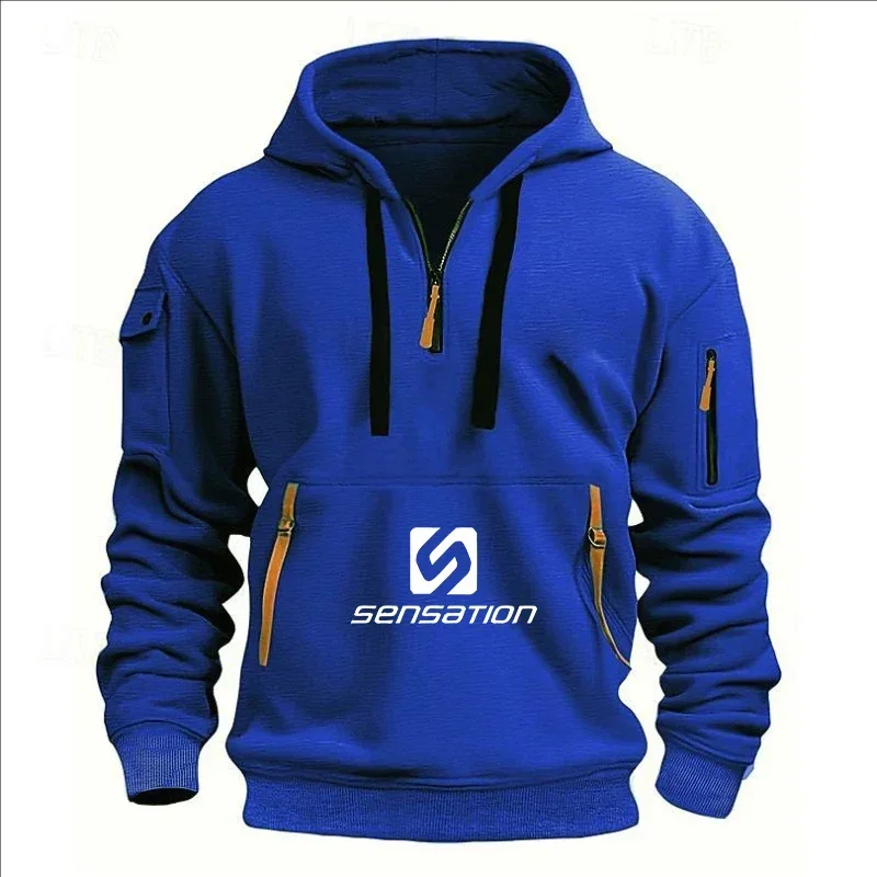 New spring and autumn loose men's hooded sweatshirt, fashionable outdoor jogging multi-pocket zipper men's pullover sweatshirt
New spring and autumn loose men's hooded sweatshirt, fashionable outdoor jogging multi-pocket zipper men's pullover sweatshirt