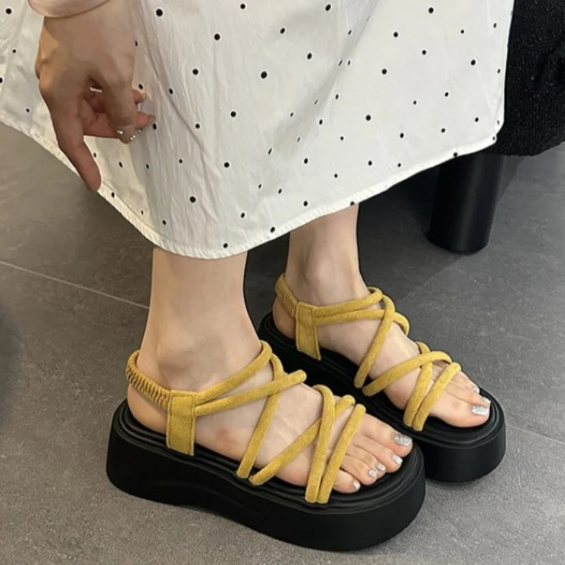 Fashion Strap Wedge Heel Sandals Woman Summer Chunky Slingbacks Women Thick Bottom Slides
Fashion Strap Wedge Heel Sandals Woman Summer Chunky Slingbacks Women Thick Bottom Slides