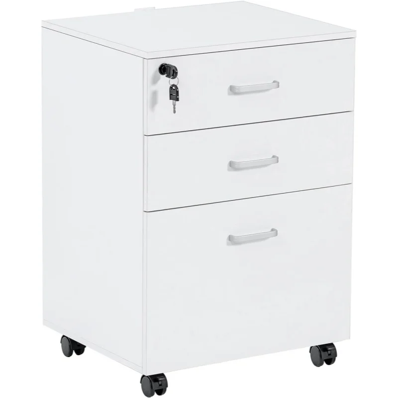 3 Drawer Mobile Metal File Cabinet, Rolling Vertical Filing Cabinet fits A4, Legal Paper and Letter Paper for Home Office, White
3 Drawer Mobile Metal File Cabinet, Rolling Vertical Filing Cabinet fits A4, Legal Paper and Letter Paper for Home Office, White