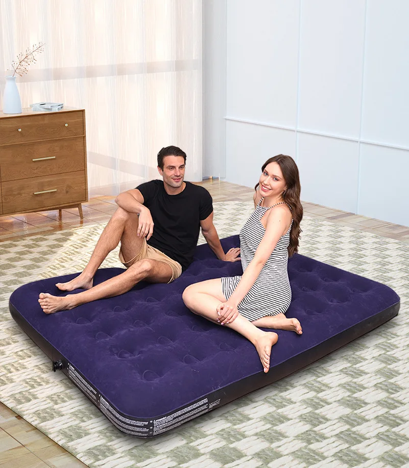 Надувной матрас для кемпинга оптом: односпальный и двуспальный, с флокированным покрытием, для дома, современный дизайн, с ручным насосом
Надувной матрас для кемпинга оптом: односпальный и двуспальный, с флокированным покрытием, для дома, современный дизайн, с ручным насосом