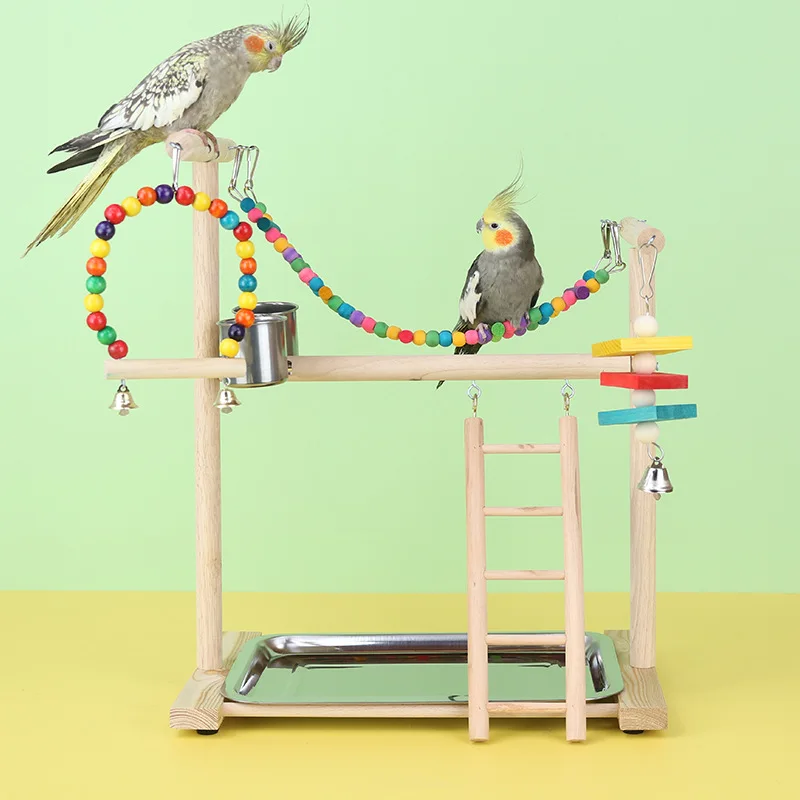 Solid Wood Interactive Parrot Training Station Toys Swing Suspension Bridge Ladder Ladder Platform Parrot Playground Stand
Solid Wood Interactive Parrot Training Station Toys Swing Suspension Bridge Ladder Ladder Platform Parrot Playground Stand