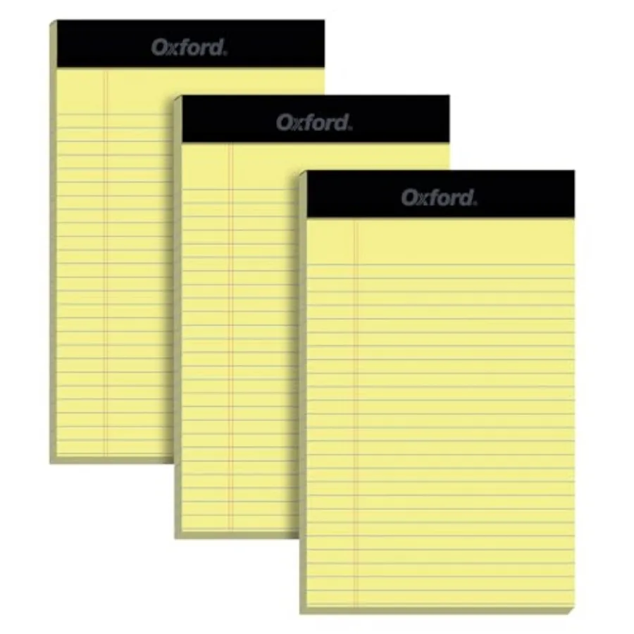 5 x 8 Inch Legal Pads 3 Pack Narrow Ruled on Both Sides Canary Yellow Paper 50 Perforated Sheets Per Writing Pad Proudly Made i
5 x 8 Inch Legal Pads 3 Pack Narrow Ruled on Both Sides Canary Yellow Paper 50 Perforated Sheets Per Writing Pad Proudly Made i
