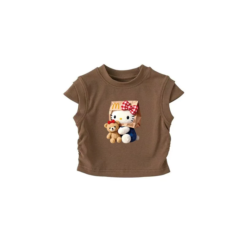 Girls Cotton Short Sleeve T-Shirt Toddlers Cartoon Hello Kitty Top, Cute Breathable Soft Casual Summer Fashion Collection
Girls Cotton Short Sleeve T-Shirt Toddlers Cartoon Hello Kitty Top, Cute Breathable Soft Casual Summer Fashion Collection