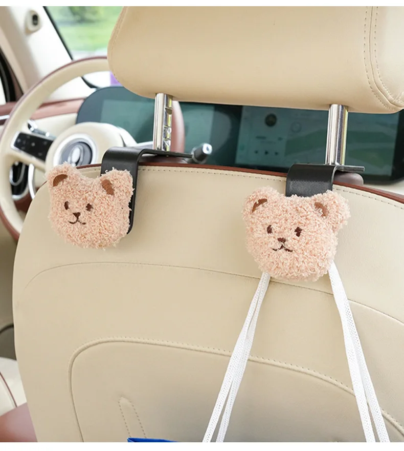 2PCS Cute Cartoon Bear Car Seat Back Hooks Storage Vehicle Headrest Organizer Hanger for Groceries Bag Handbag Car Decoration
2PCS Cute Cartoon Bear Car Seat Back Hooks Storage Vehicle Headrest Organizer Hanger for Groceries Bag Handbag Car Decoration