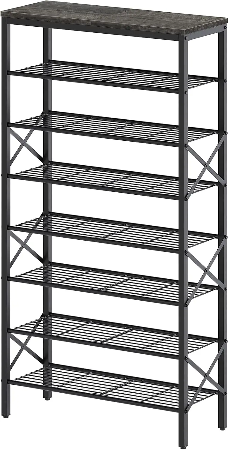 8 Tier Shoe Rack, Large Capacity Shoe Storage Organizer Holds 32 Pairs, Sturdy and Stable, for Entryway, Hallway,
8 Tier Shoe Rack, Large Capacity Shoe Storage Organizer Holds 32 Pairs, Sturdy and Stable, for Entryway, Hallway,