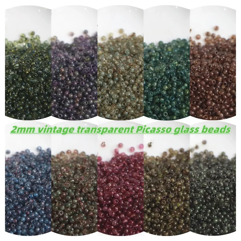 700 pcs of 2mm super excellent retro transparent Picasso glass beads handmade bead DIY bracelet necklace accessories materials
700 pcs of 2mm super excellent retro transparent Picasso glass beads handmade bead DIY bracelet necklace accessories materials
