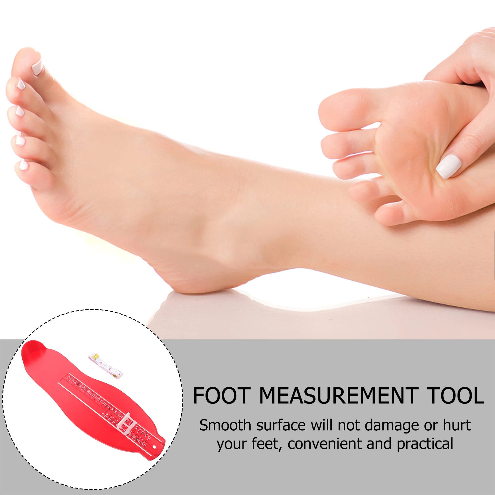 Foot Measuring Device Adult Feet Length Gauge Plastic Sturdy Practical Lightweight Convenient Storage Simple
Foot Measuring Device Adult Feet Length Gauge Plastic Sturdy Practical Lightweight Convenient Storage Simple