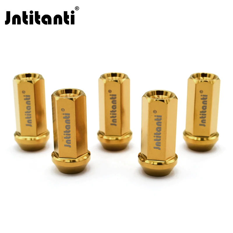 Jntitanti Closed end 10.9 grade Gr.5 titanium wheel lug nut titanium nut M12*1.5*45mm for Toyota,Mazda,Honda,Acura,Mitsubishi
Jntitanti Closed end 10.9 grade Gr.5 titanium wheel lug nut titanium nut M12*1.5*45mm for Toyota,Mazda,Honda,Acura,Mitsubishi