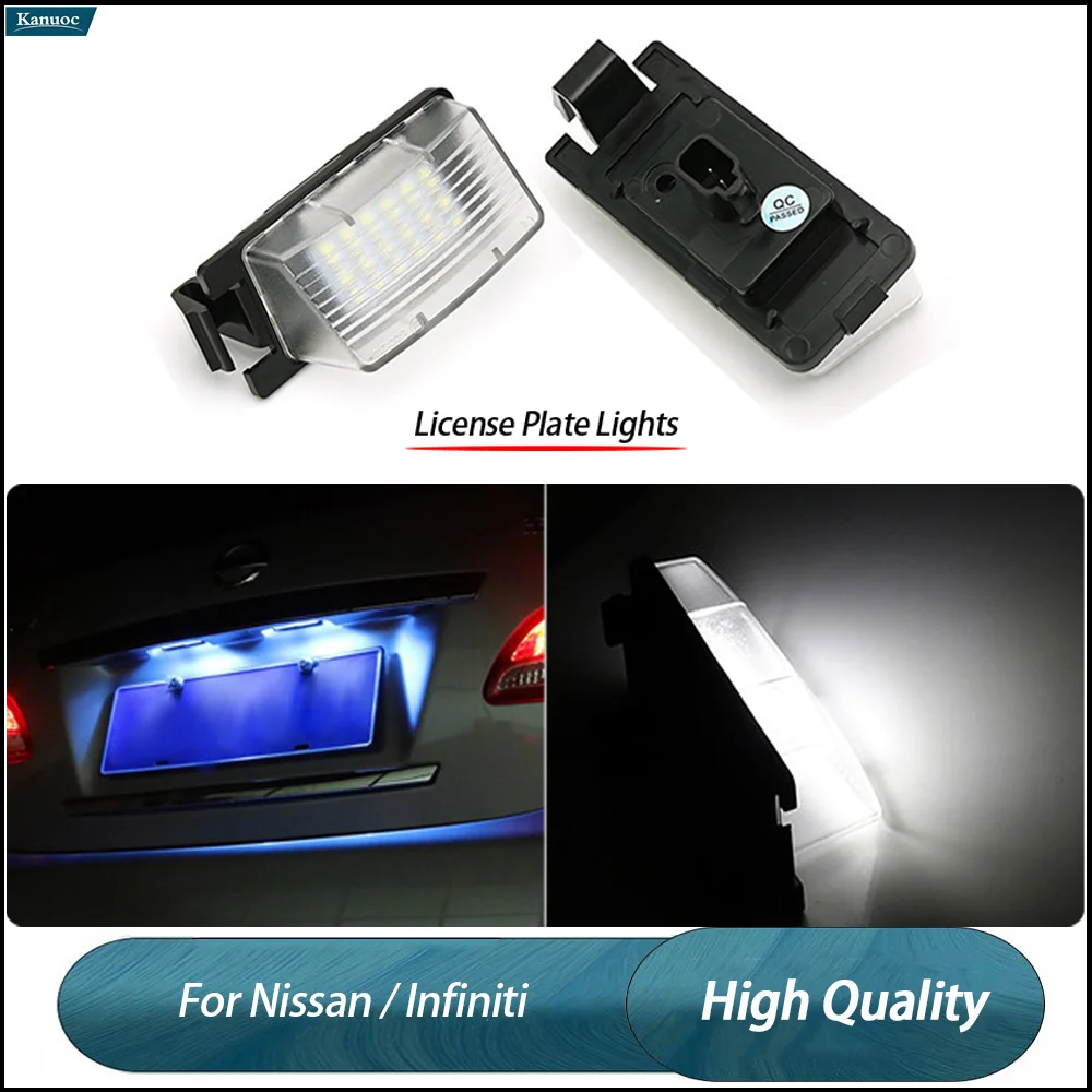 2Pcs LED License Plate Lamp Kit For For Nissan 350Z 370Z GTR Cube Leaf/Infiniti G25 G32 G37 Q40 Q60
2Pcs LED License Plate Lamp Kit For For Nissan 350Z 370Z GTR Cube Leaf/Infiniti G25 G32 G37 Q40 Q60