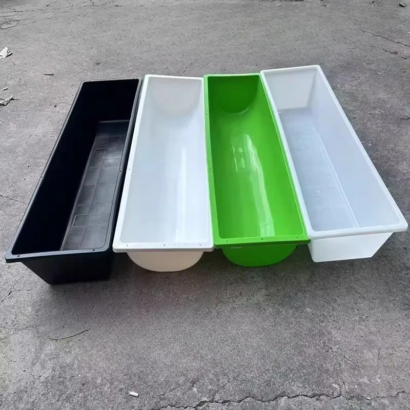 Thickened sheep trough drinking buffalo plastic, length 30 wide 18 dark white flat bottom
Thickened sheep trough drinking buffalo plastic, length 30 wide 18 dark white flat bottom