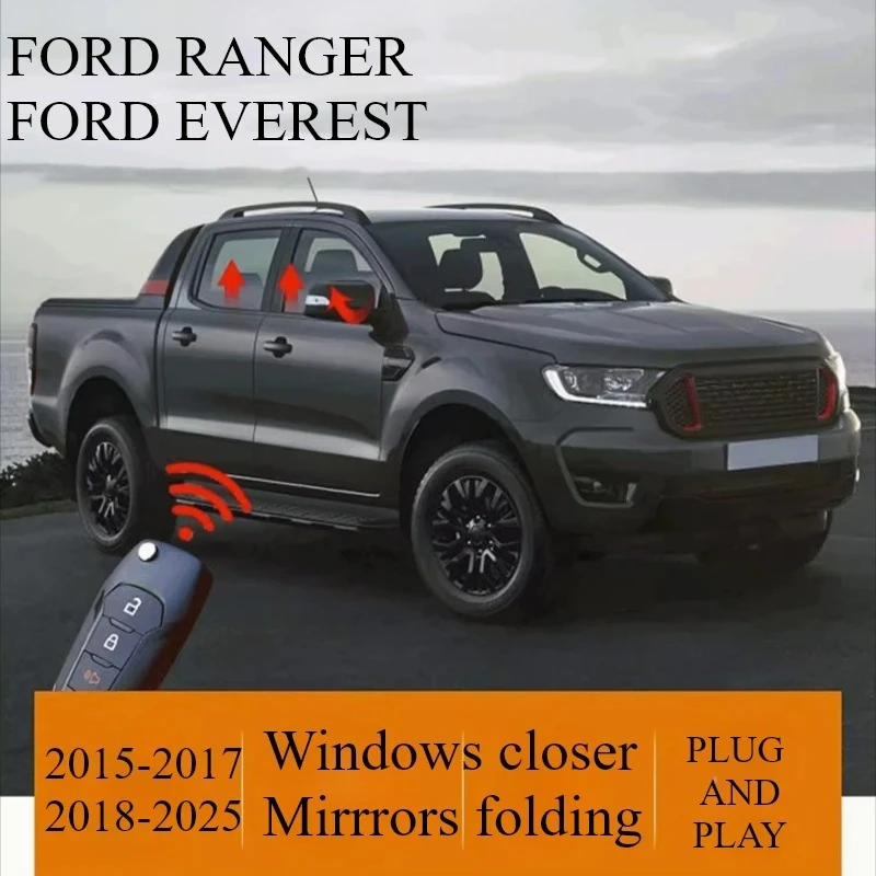 Window Closer Mirror Folding Glass Lift Module for FORD Ford Ranger EVEREST 2015-24 Accessories FOR Ford Window Automatic