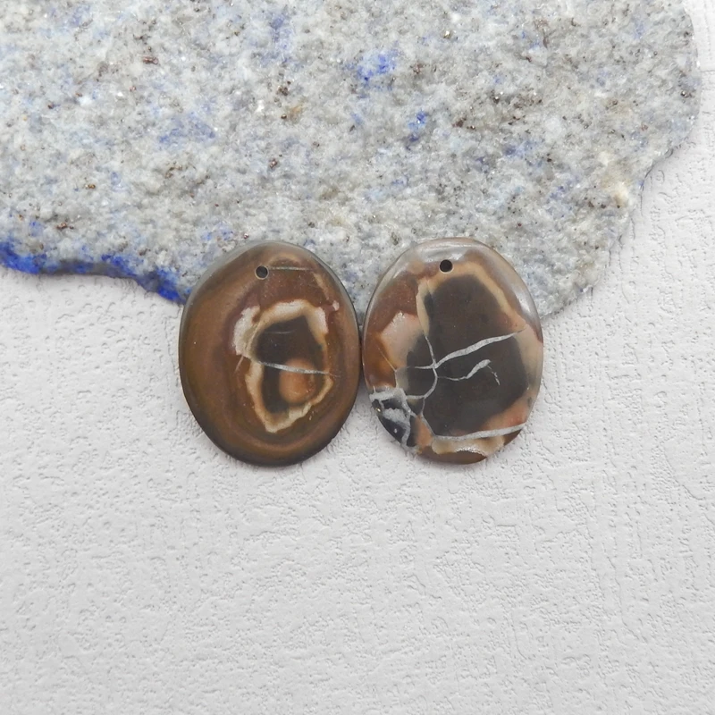 Natural Septarian Handmade Oval Earring Beads Polished for Jewelry Making Supplies 25x20x3mm 5g
Natural Septarian Handmade Oval Earring Beads Polished for Jewelry Making Supplies 25x20x3mm 5g