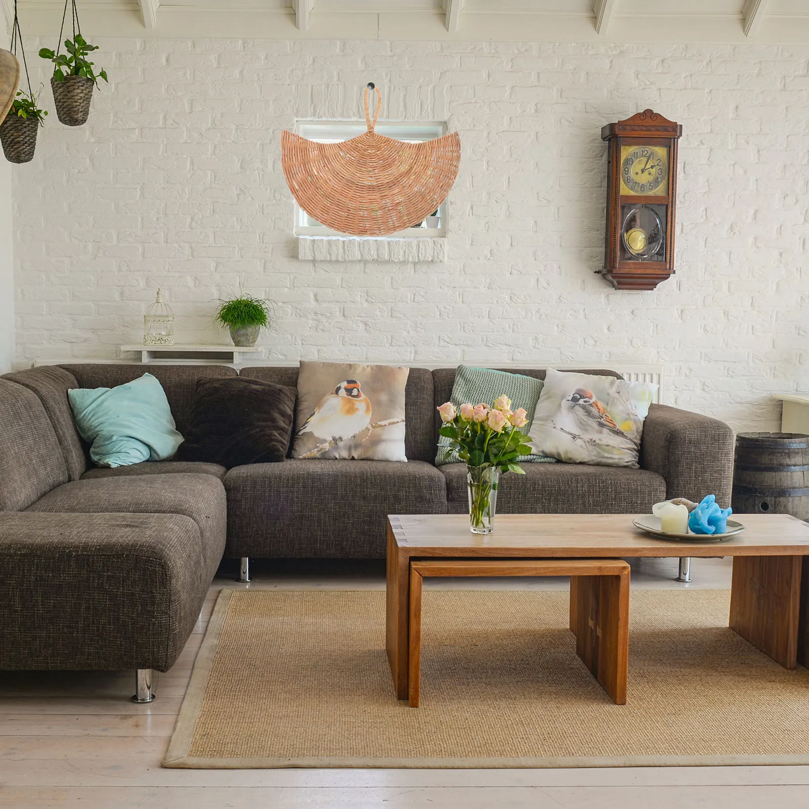 Creative Rattan Woven Fan Pendant Nordic Style Hanging Decor Wall Pendant Home Store Party Layout Delicate Rattan Woven Craft
Creative Rattan Woven Fan Pendant Nordic Style Hanging Decor Wall Pendant Home Store Party Layout Delicate Rattan Woven Craft