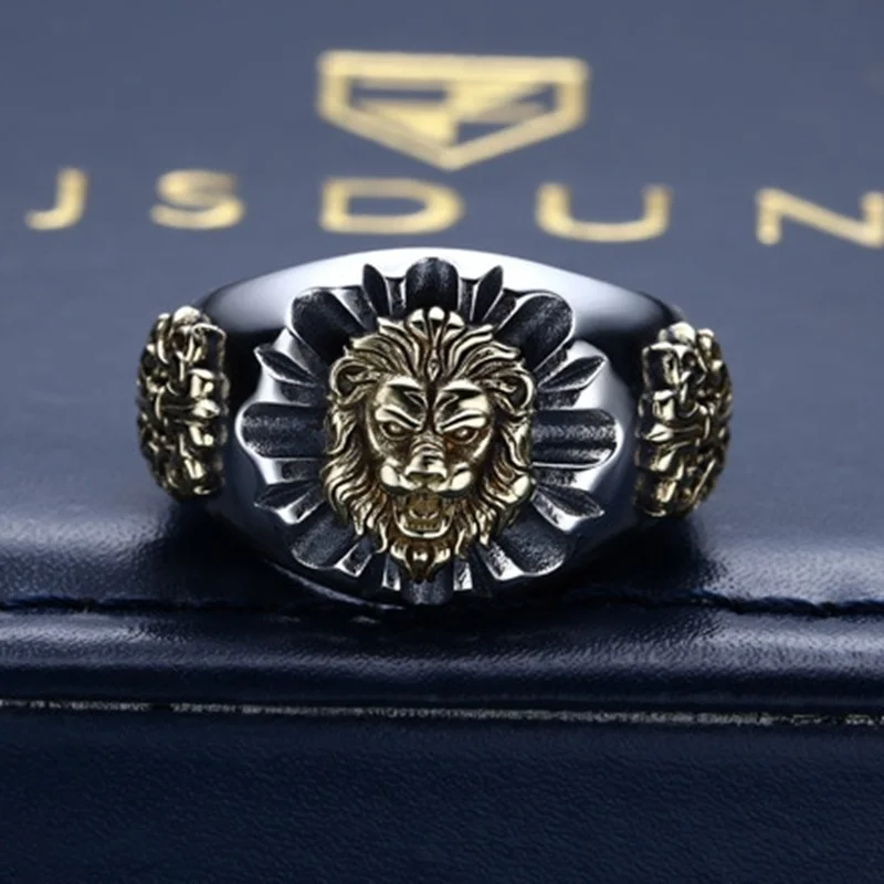 News925Sterling Silver Орнамент Винтаж стерлингового серебра Мужская модная властная Лев указательный палец Лев Сердце кольцо
News925Sterling Silver Орнамент Винтаж стерлингового серебра Мужская модная властная Лев указательный палец Лев Сердце кольцо