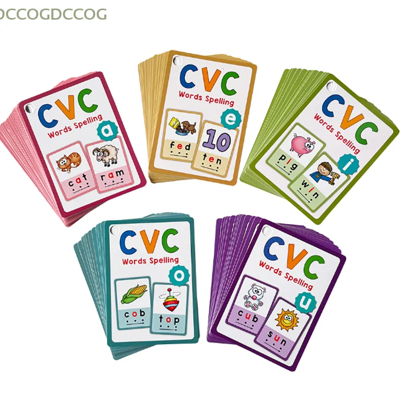 Kids CVC Words Learning Cards ESL Teaching Materials For Toddlers Sight Words Teaching Aids Vocabulary Educational Montessori
Kids CVC Words Learning Cards ESL Teaching Materials For Toddlers Sight Words Teaching Aids Vocabulary Educational Montessori