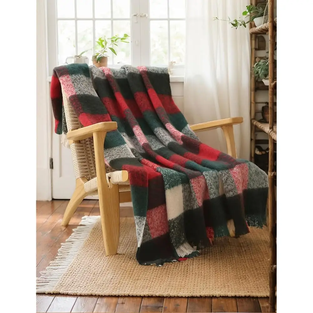 Christmas Plaid Throw Blanket, 50"" X 60"" Decorative Blankets, Decorative Vintage Blankets With Tassel For Couch, Bed, Sofa,
Christmas Plaid Throw Blanket, 50"" X 60"" Decorative Blankets, Decorative Vintage Blankets With Tassel For Couch, Bed, Sofa,