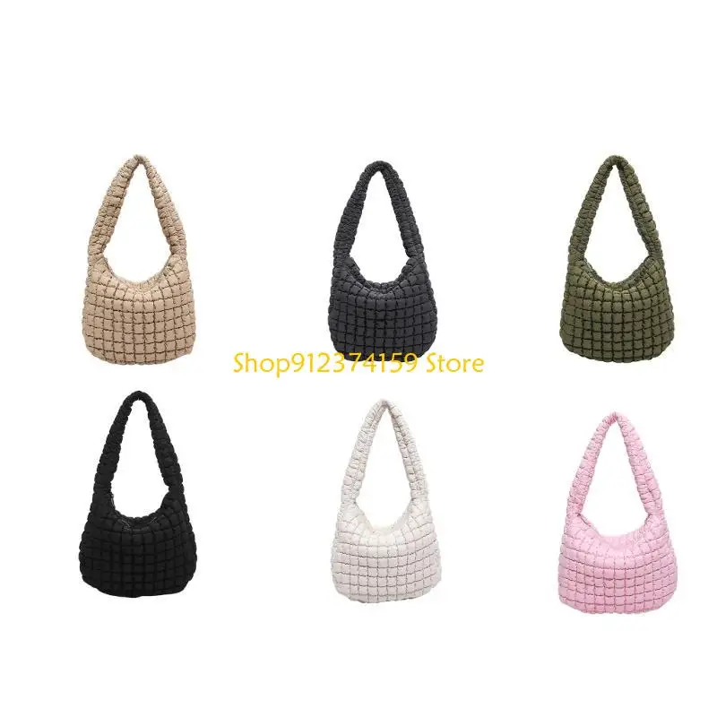 G5AE Quilted Puffer Cotton Shoulder Bag Spacious Underarm Purse Handbag for Women
G5AE Quilted Puffer Cotton Shoulder Bag Spacious Underarm Purse Handbag for Women