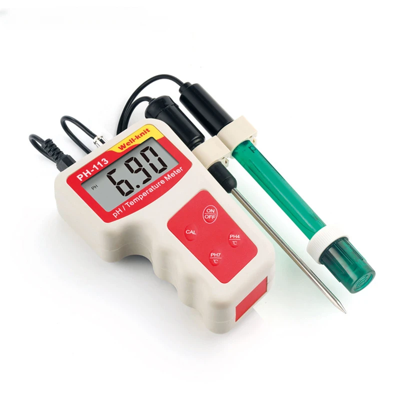 PH-113 Portable PH/Temperature Meter 0.01 High Precision 2 In 1 Digital LCD Water Quality Tester Aquarium Acidity Meter
PH-113 Portable PH/Temperature Meter 0.01 High Precision 2 In 1 Digital LCD Water Quality Tester Aquarium Acidity Meter