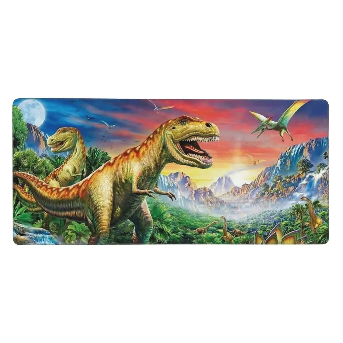 Dinosaur Scene In Landscape Large Mouse Pad Computer Keyboard Mouse Mat Gaming PC Laptop Desk Mat Office Accessories Table Mats
Dinosaur Scene In Landscape Large Mouse Pad Computer Keyboard Mouse Mat Gaming PC Laptop Desk Mat Office Accessories Table Mats