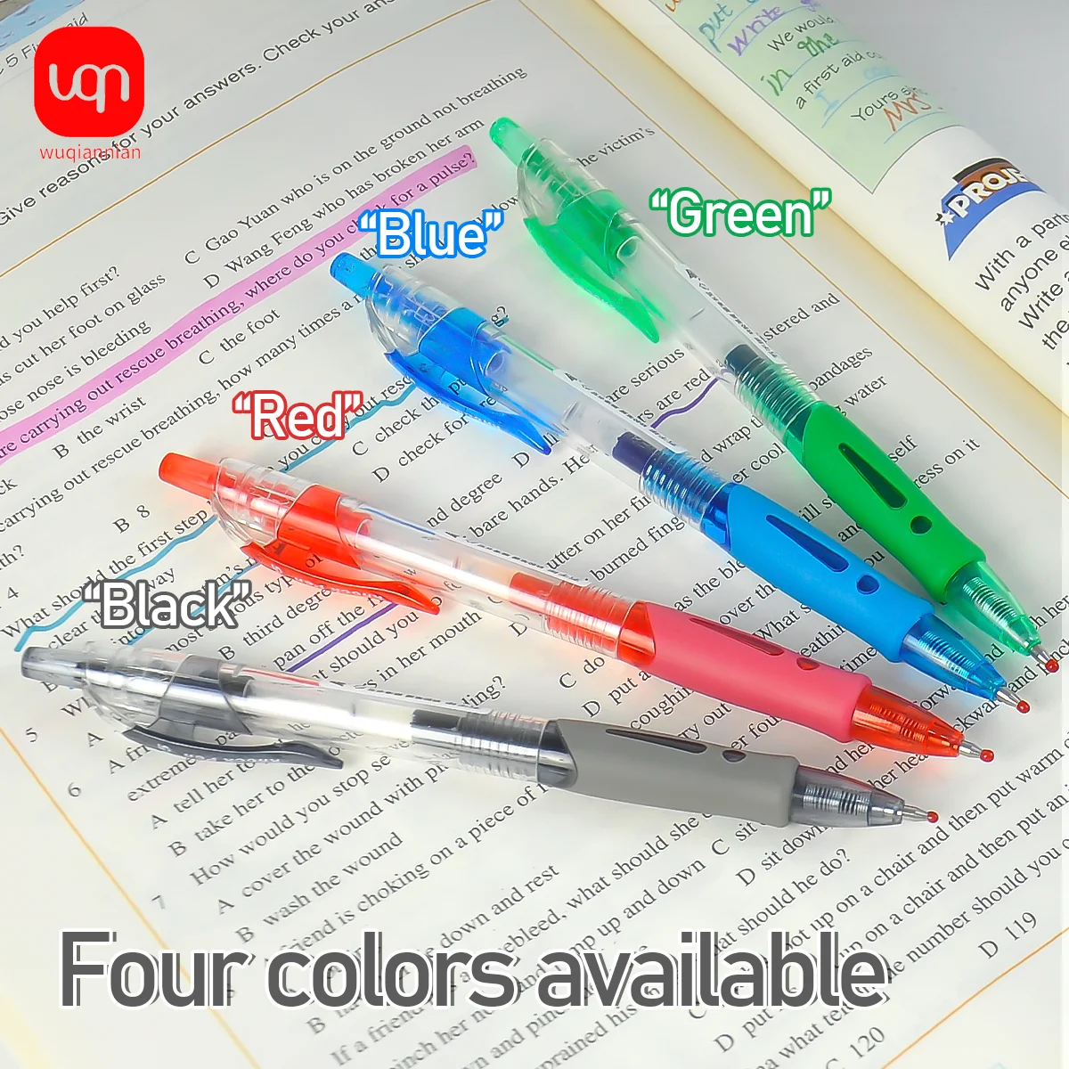 WQN-3/6/12PCS Simple Press Type Gel Pen 0.5mm Nib Smooth Writing Black/Red/Blue/Green Ink Writing Pen School Office Supplies
WQN-3/6/12PCS Simple Press Type Gel Pen 0.5mm Nib Smooth Writing Black/Red/Blue/Green Ink Writing Pen School Office Supplies