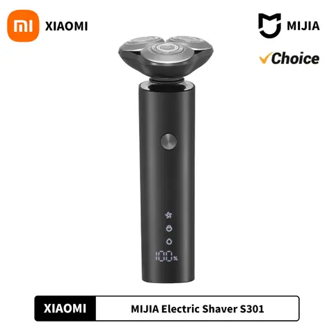 New XIAOMI MIJIA Men's Electric Shaver S301 Beard Trimmer Machine Shaving Portable Flex Razor IPX7 Washable Trimer Ceramic Blade