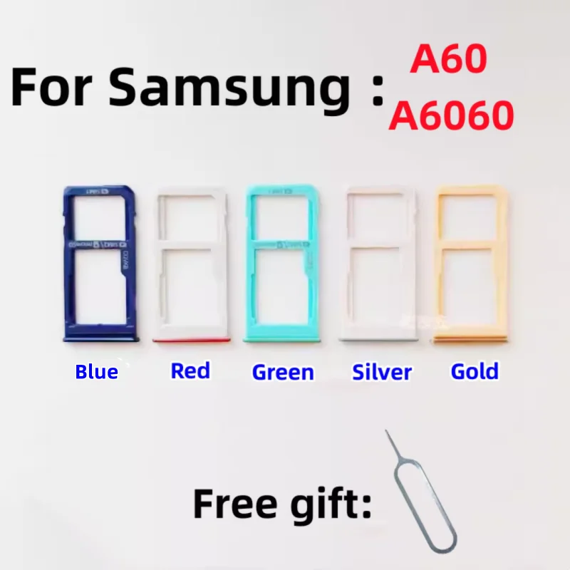 SIM Card SD Card Tray chip slot drawer card Holder For Samsung Galaxy A60 SM-A606 A606U A606F/DS A6060 drawer chip card tray
SIM Card SD Card Tray chip slot drawer card Holder For Samsung Galaxy A60 SM-A606 A606U A606F/DS A6060 drawer chip card tray