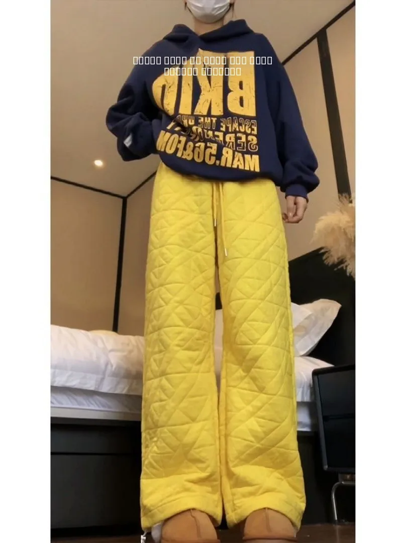 plus Size American Sle Diamond Stitched Cotton Wide Leg Pants Men's Loose Straight Cut Trousers for Autumn And Winter
plus Size American Sle Diamond Stitched Cotton Wide Leg Pants Men's Loose Straight Cut Trousers for Autumn And Winter