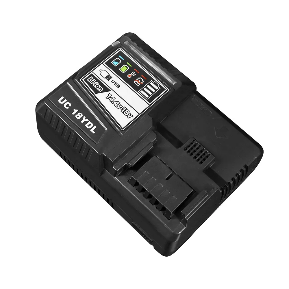 Portable Rapid Charger with USB Port Lithium Battery Charging Station Compatible with For Hitachi 14.4V-18V Lithium Batteries
Portable Rapid Charger with USB Port Lithium Battery Charging Station Compatible with For Hitachi 14.4V-18V Lithium Batteries